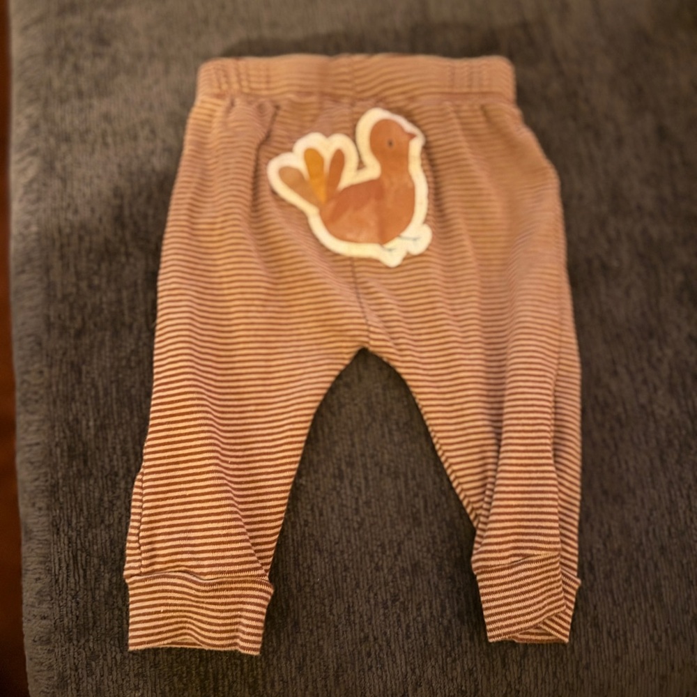 Carter's Tan and White Striped Baby Pants